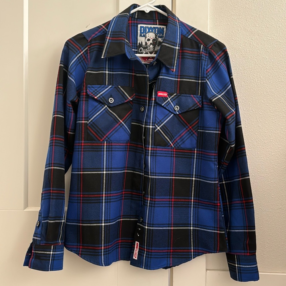 Women’s Dixxon Camp Crystal Lake Friday the 13th flannel shirt- size small